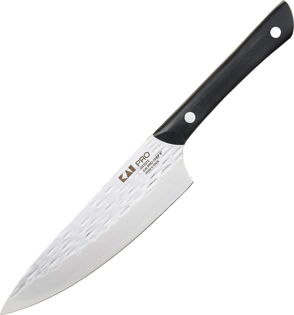 kai PRO Chefs Knife 6”, Small, Nimble Blade, Ideal for All-Around Food Preparation, Authentic, Hand-Sharpened Japanese Knife, Perfect for Preparing Fruit, Vegetables, From the Makers of Shun